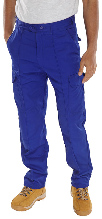 BEESWIFT SUPER DRIVERS TROUSERS ROYAL BLUE 46