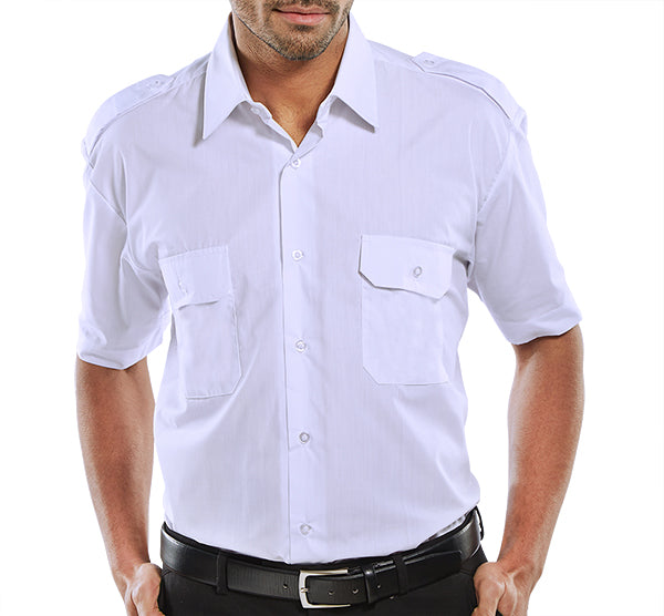BEESWIFT PILOT SHIRT SHORT SLEEVE WHITE 17