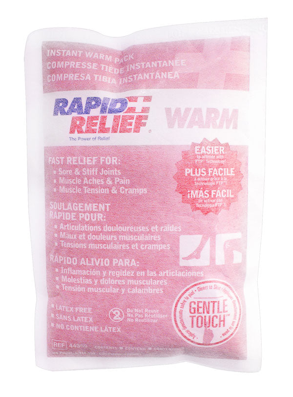 RAPID RELIEF INSTANT WARM PACK LARGE 5"X 9" WHITE 9"