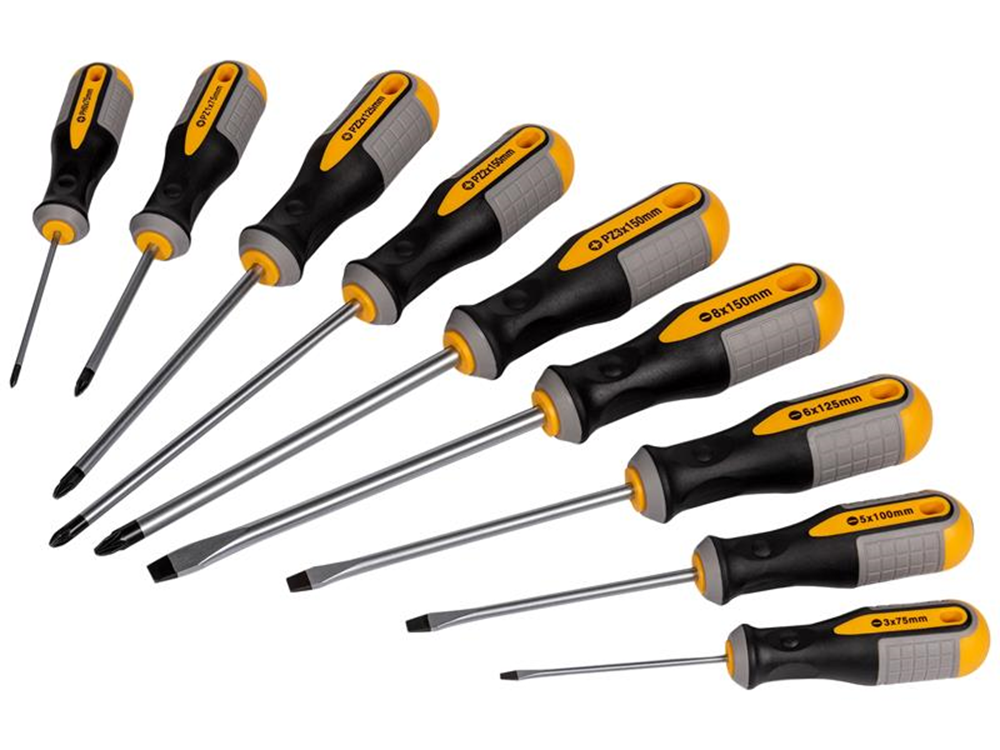 Roughneck ROU22197 Screwdriver Set, 9 Piece |