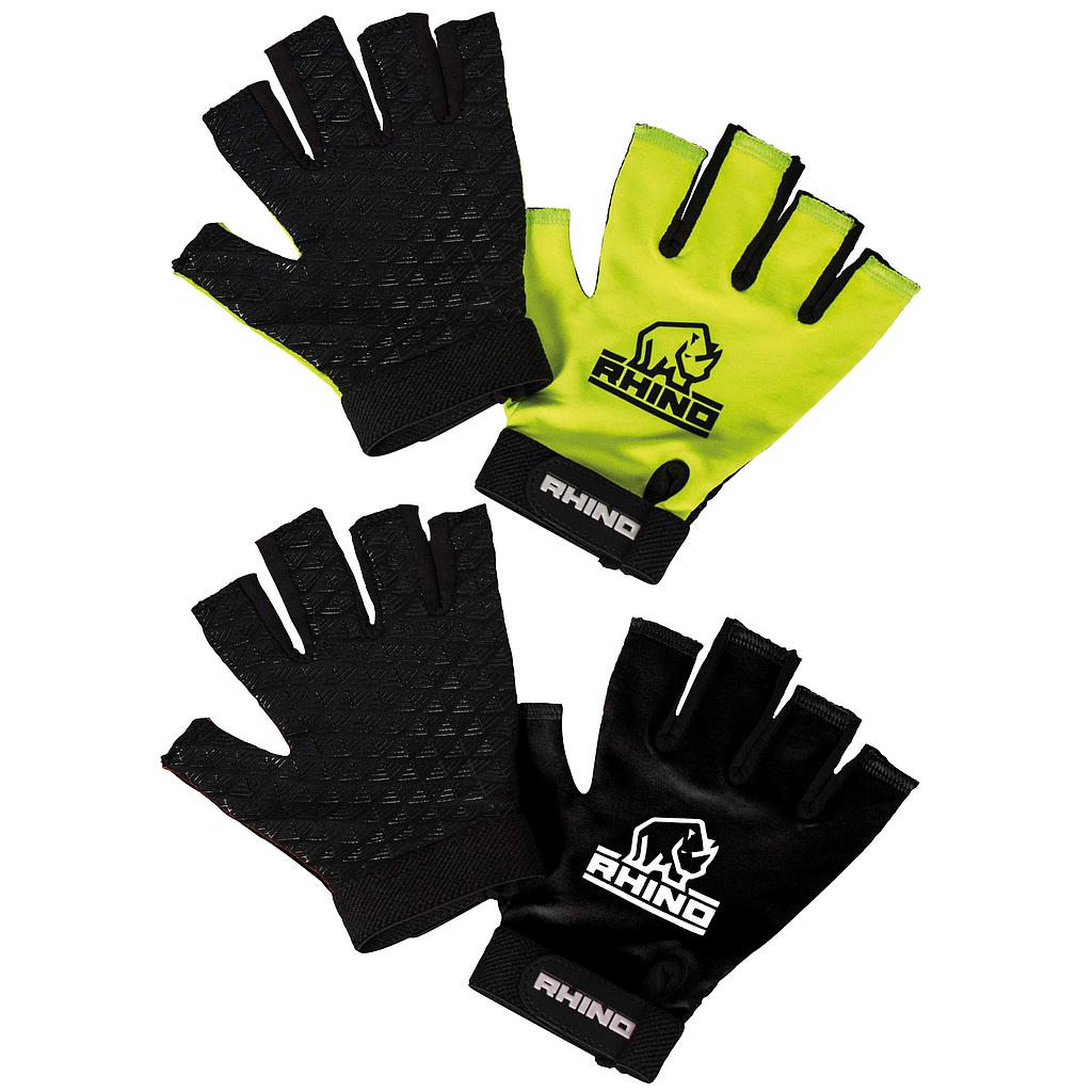 Rhino Pro Half Finger Mitts Junior - XSmall/Small - Black