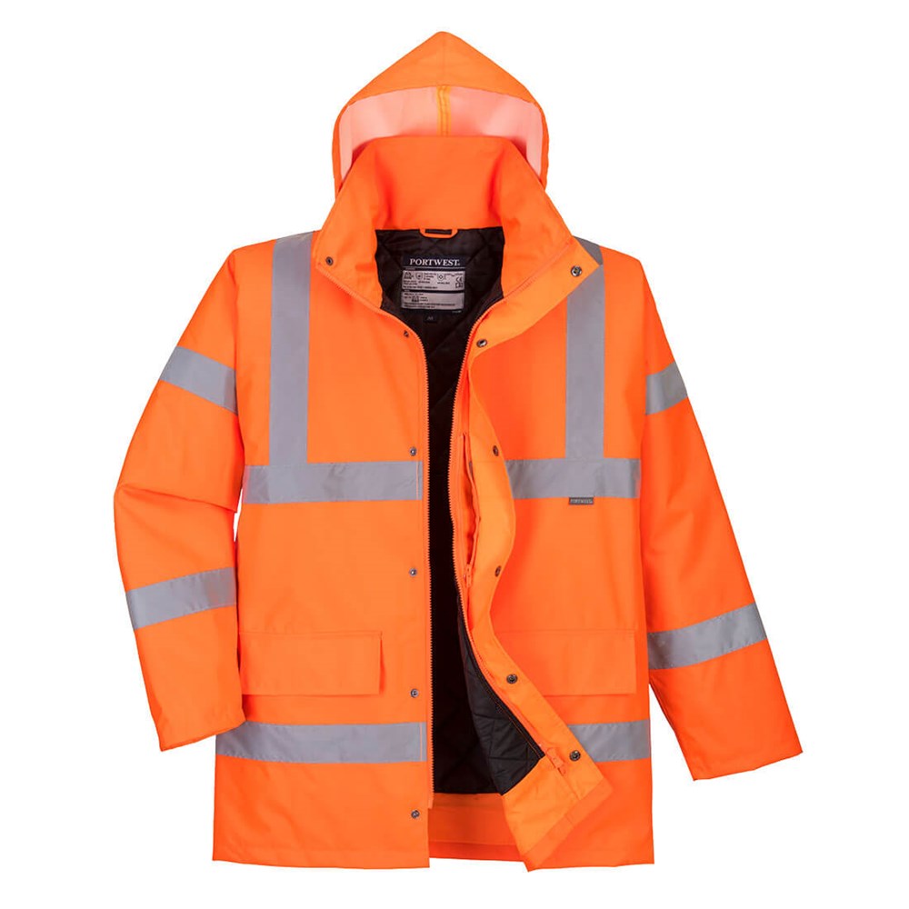 Portwest RT30ORRXS - sz XS Hi-Vis Traffic Jacket - RT30 Orange