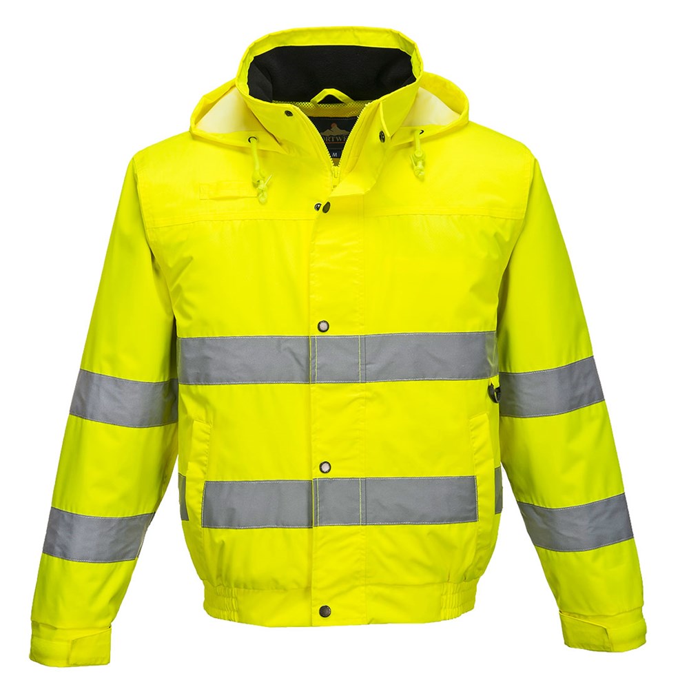 Portwest S161YERXXXL - sz 3XL Hi-Vis Lite Bomber Jacket - Yellow