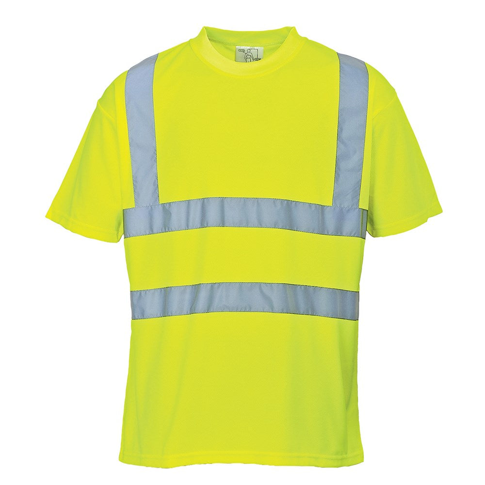 Portwest S478YERM -  sz M Hi-Vis T-Shirt - Yellow