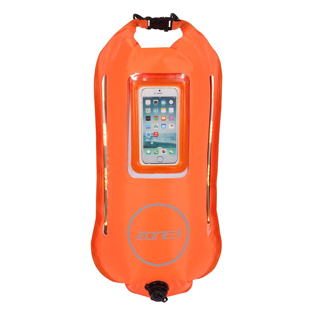 Zone3 2 LED Light Dry Bag Buoy (28L) Orange