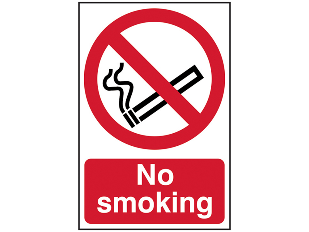 Scan SCA4050 No Smoking - PVC 400 x 600mm |