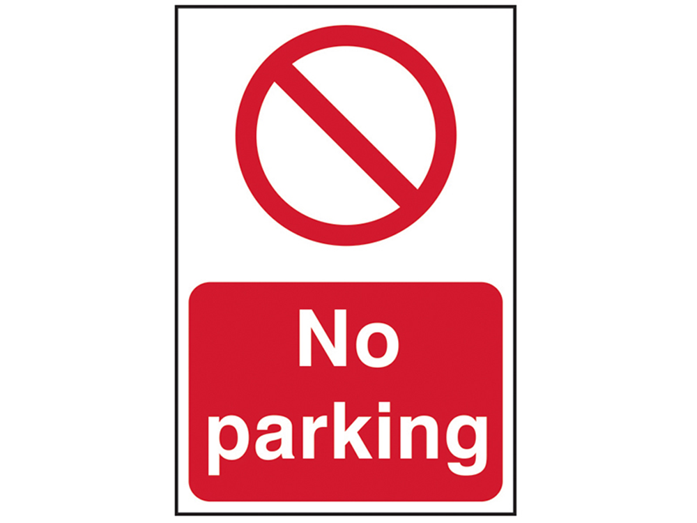 Scan SCA4051 No Parking - PVC 400 x 600mm |