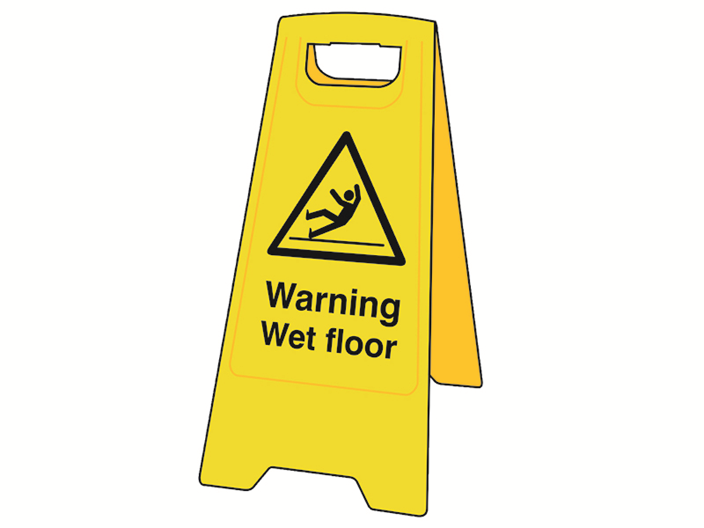 Scan SCA4702 Heavy-Duty 'A' Board: Warning Wet Floor |