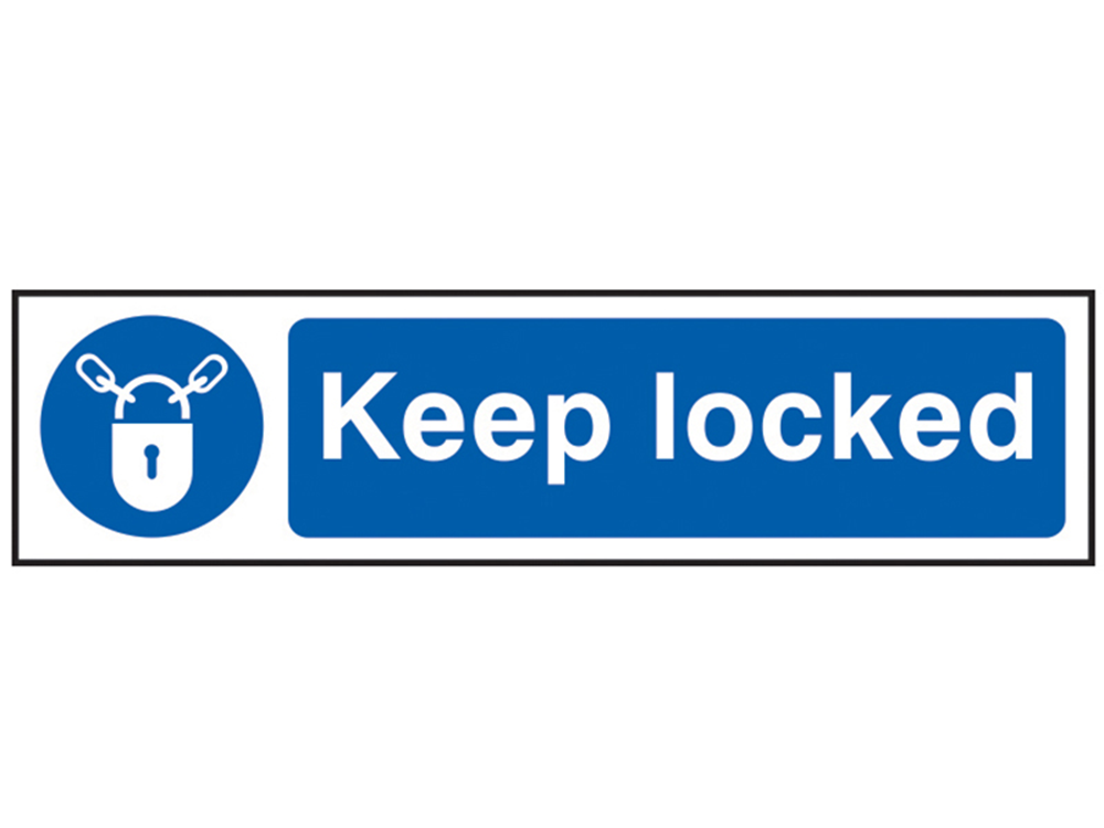 Scan SCA5011 Keep Locked - PVC 200 x 50mm |