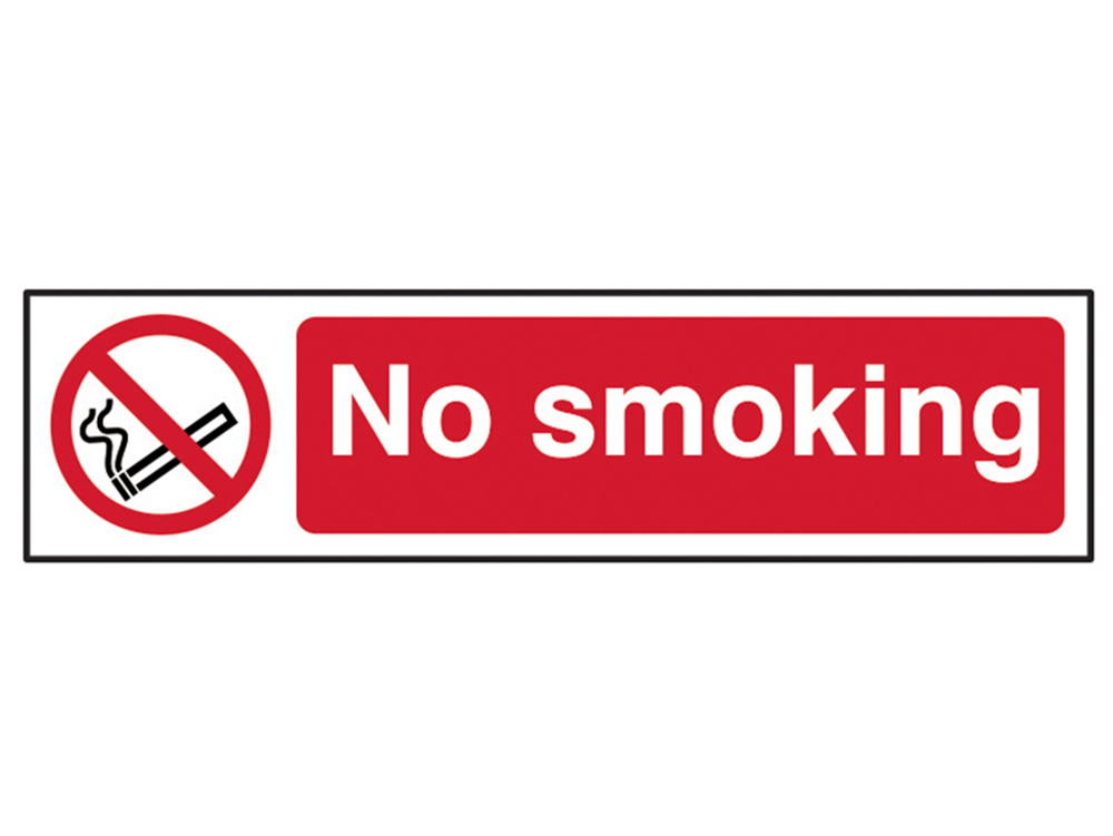 Scan SCA5050 No Smoking - PVC 200 x 50mm |