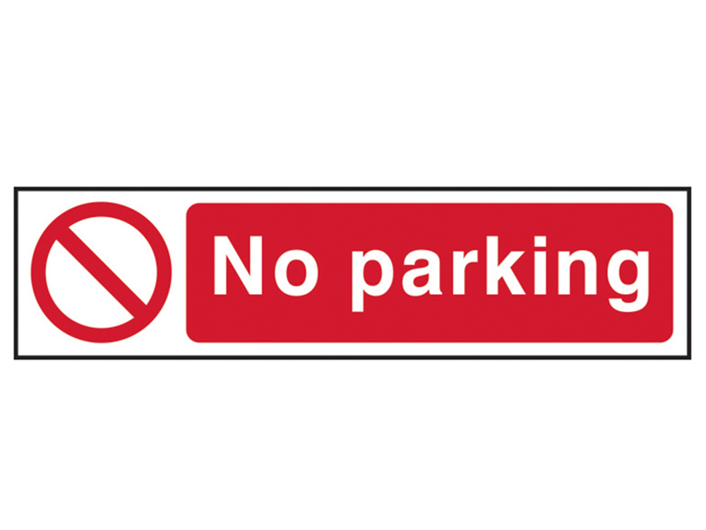 Scan SCA5056 No Parking - PVC 200 x 50mm |