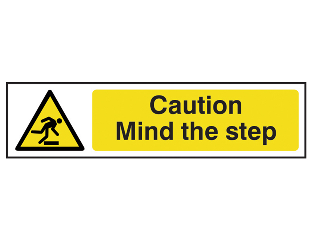 Scan SCA5109 Caution Mind The Step - PVC 200 x 50mm |