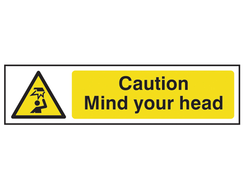 Scan SCA5110 Caution Mind Your Head - PVC 200 x 50mm |