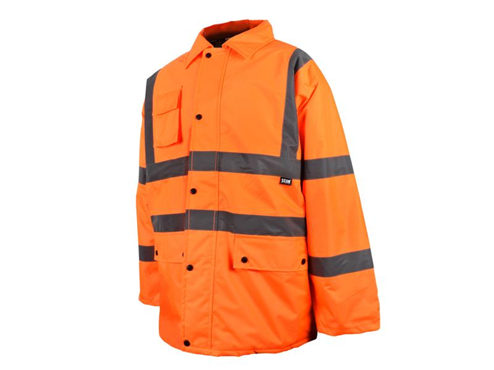Scan SCAHVMJLO Hi-Vis Motorway Jacket Orange - L (44in) |