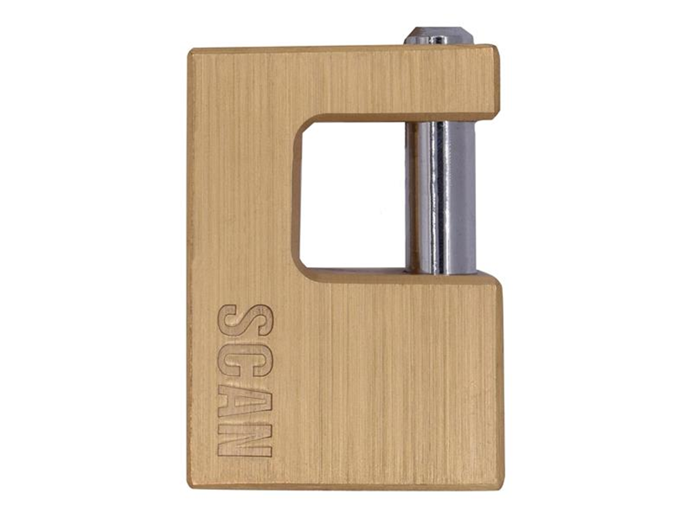 Scan SCAPLB60SHUT Brass Shutter Padlock 60 SCAPLB60SHUT |