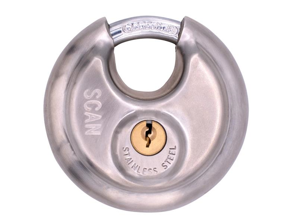 Scan SCAPLSS80DIS Stainless Steel Disk Type Padlock 80 SCAPLSS80DIS |