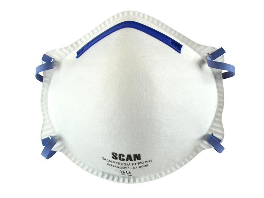 Scan SCAPPEP2M Moulded Disposable Mask FFP2 Protection (Pack 3) |