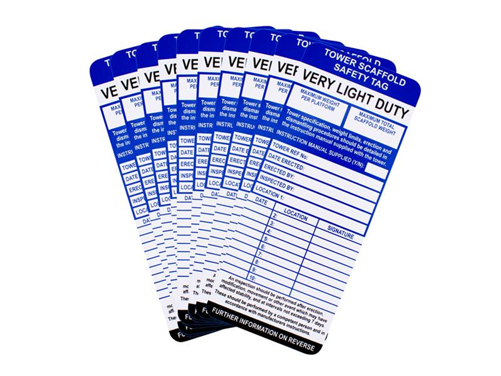 Scan SCATOWTAGI Tower Tag Inserts Pack Of 10 |