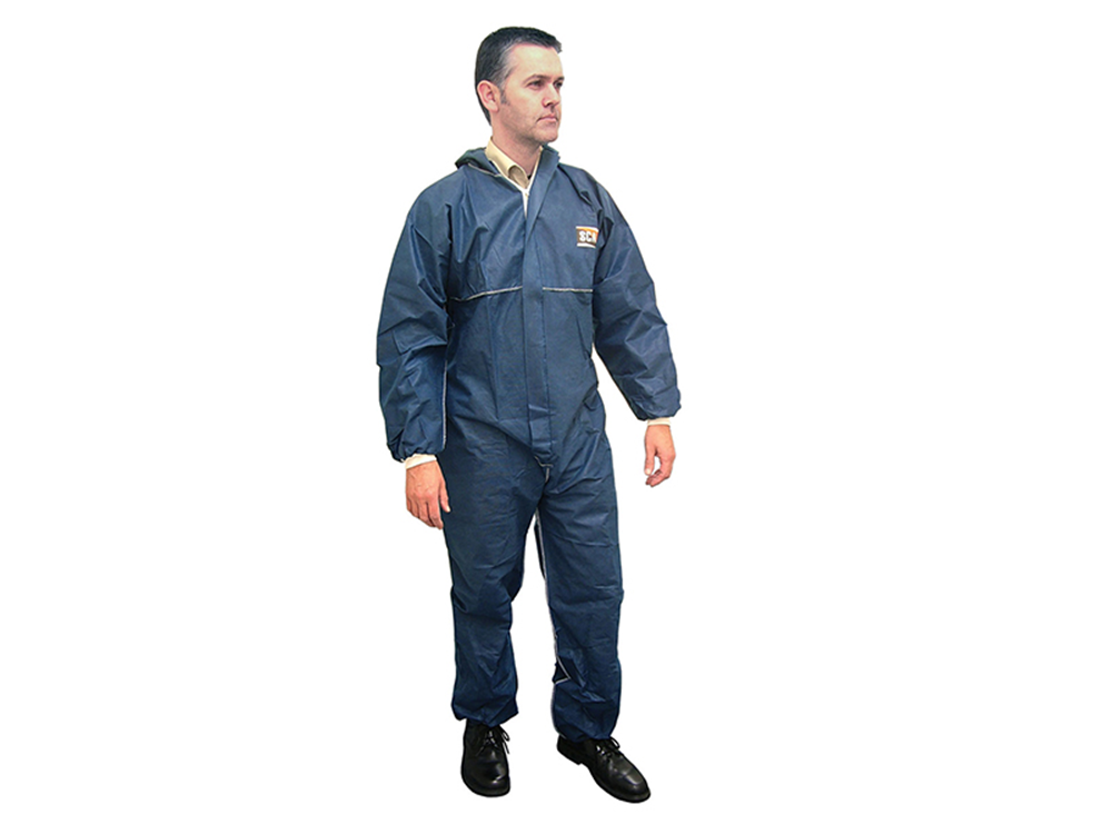 Scan SCAWWDOM Disposable Overall Navy M (36-39in) |