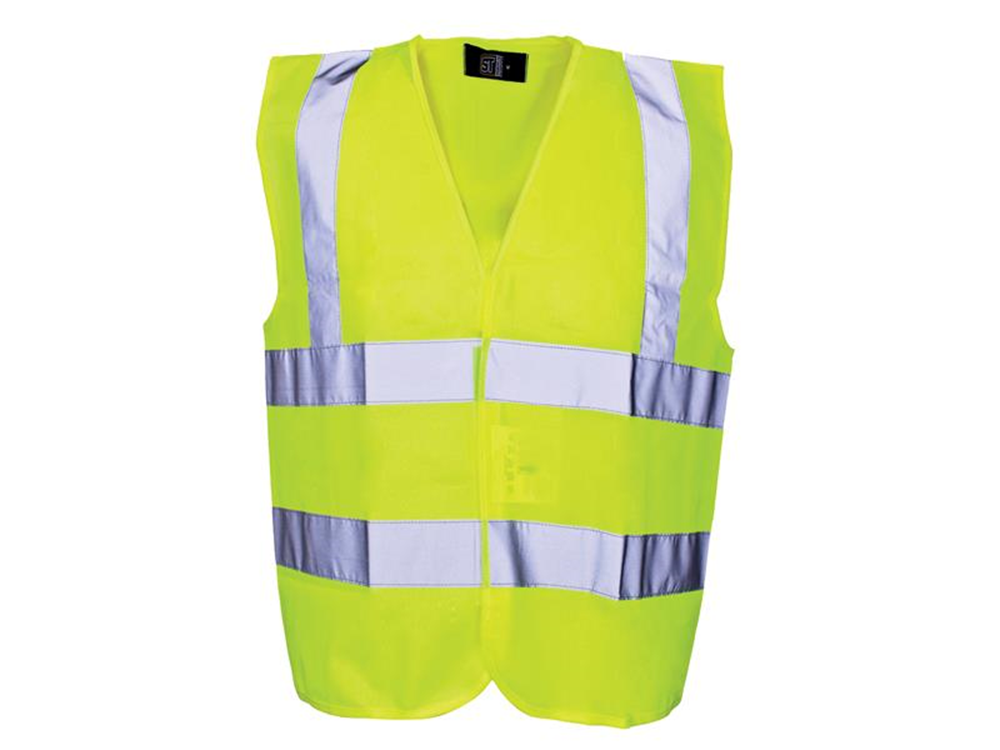 Scan SCAWWHVWC9 Hi-Vis Waistcoat Yellow - Child 7-9 |