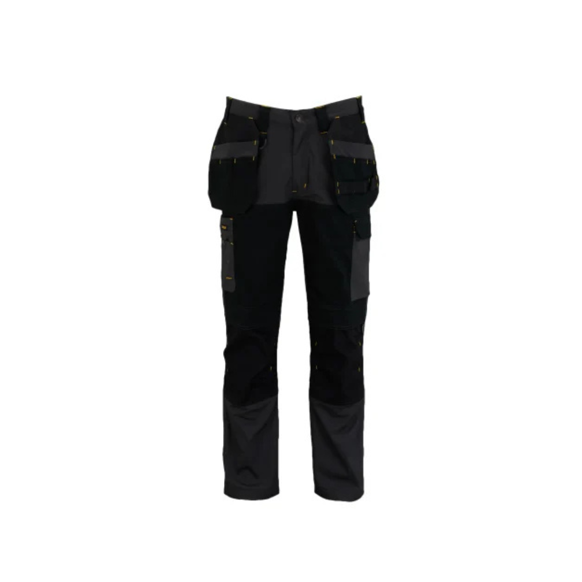 STC Dixon Slim Fit Trousers Grey/Black Waist 38in Leg R