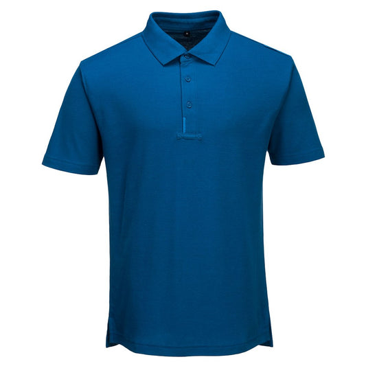 Portwest T720PBRXXL -  sz 2XL WX3 Polo Shirt - Persian Blue