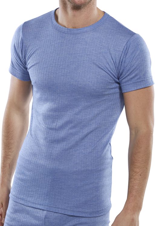BEESWIFT THEMAL VEST SHORT SLEEVE BLUE XXL