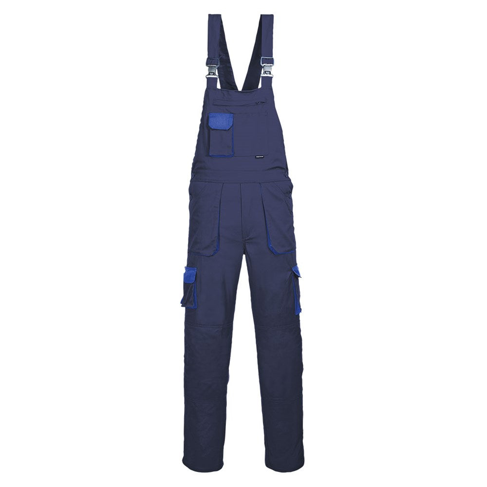 Portwest TX12NARXS - sz XS Portwest Texo Contrast Bib & Brace - Navy - Regular