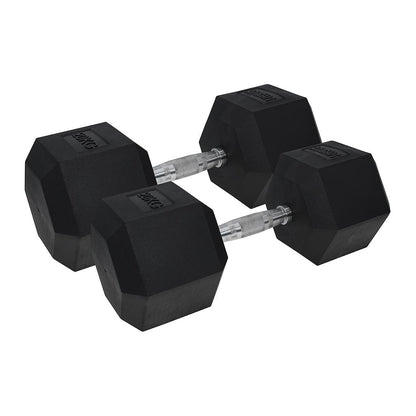 Urban Fitness PRO Hex Dumbbell - Rubber Coated (Pair) Black 2 x 20kg