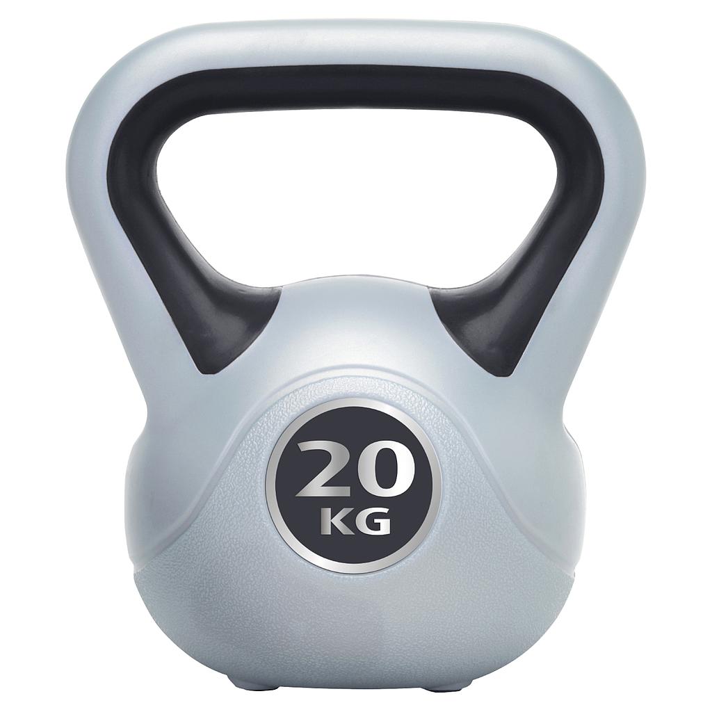 Urban Fitness Vinyl Kettlebell 20kg - Black