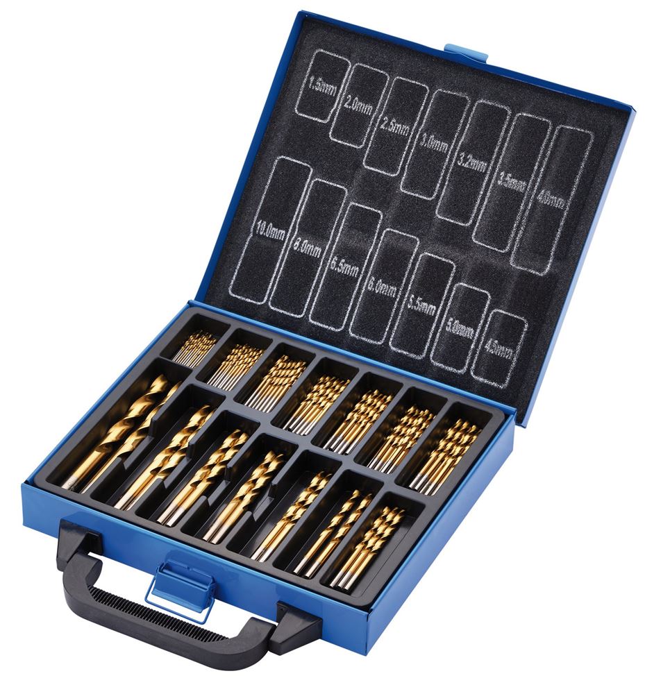 Draper TITANIUM DRILL BIT SET 99PCS 08887 HSS Titanium Nitride Coated Drill Bit Set (99 Piece)