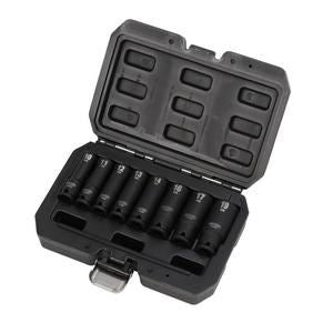 Draper 8PC 3/8"SQ.DEEP IMPACT SOCKSET Draper HI-TORQ® Metric Deep Impact Socket Set, 3/8" Sq. Dr. (8 Piece)