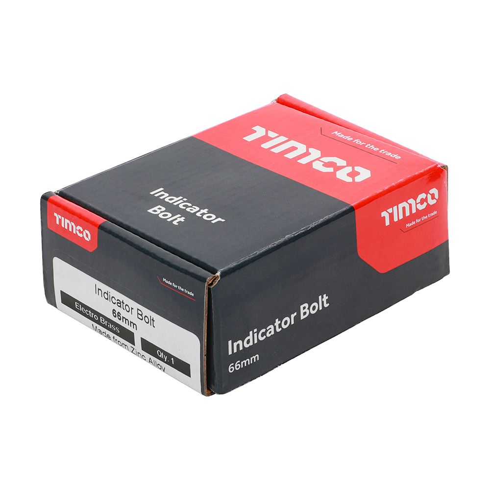 TIMCO Indicator Bolt E. Brass 66mm Pack 1
