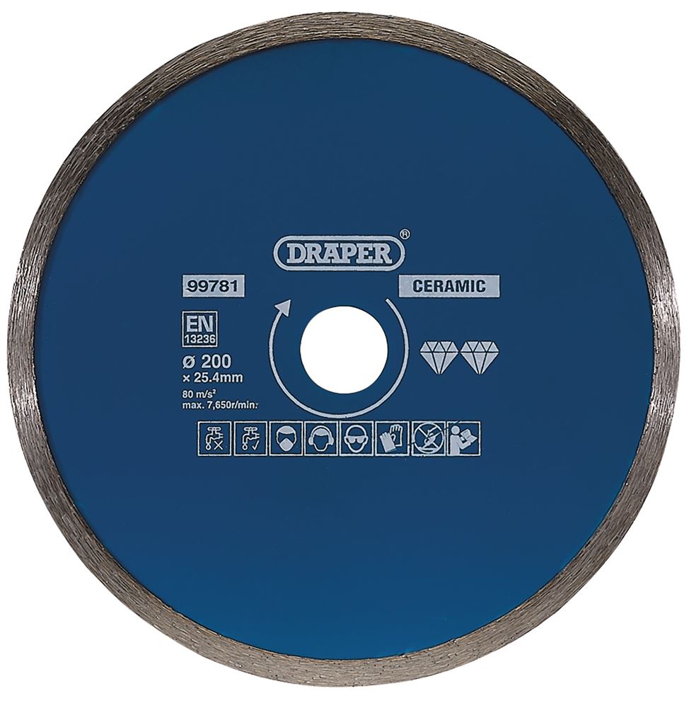 DRAPER 99781 - Continuous Diamond Blade (200mm)