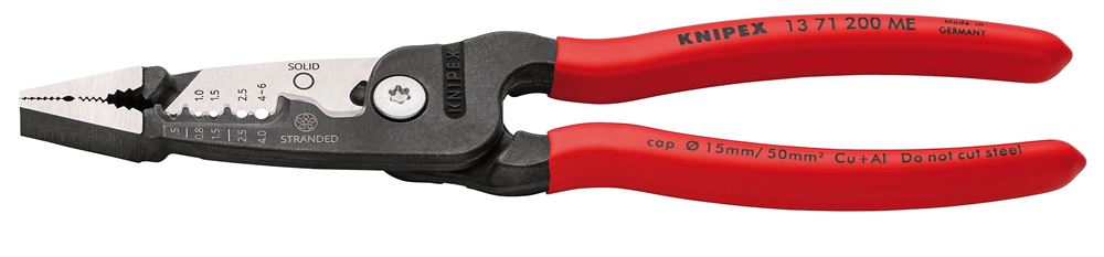 Draper KNIPEX WIRESTRIPPER METRIC 13 71 200 ME Wire Stripper with Plastic Coated Handles, 200mm