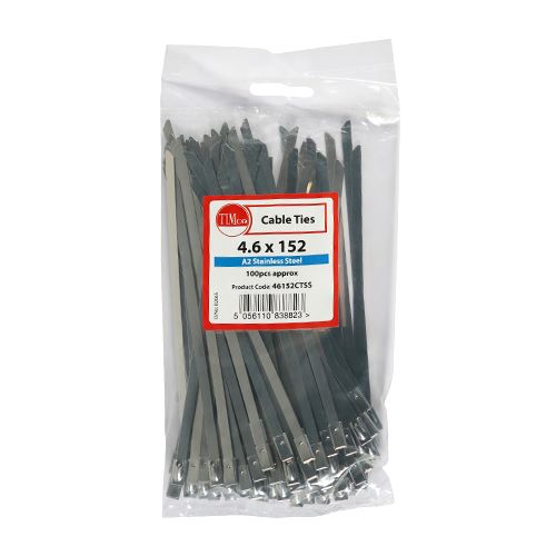 TIMCO Cable Tie - A2 SS 4.6 x 152 Pack 100