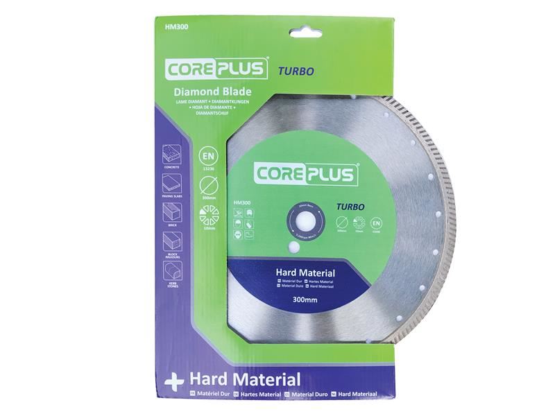 CorePlus CORDBHM300 HM300 Hard Material Turbo Diamond Blade 300mm