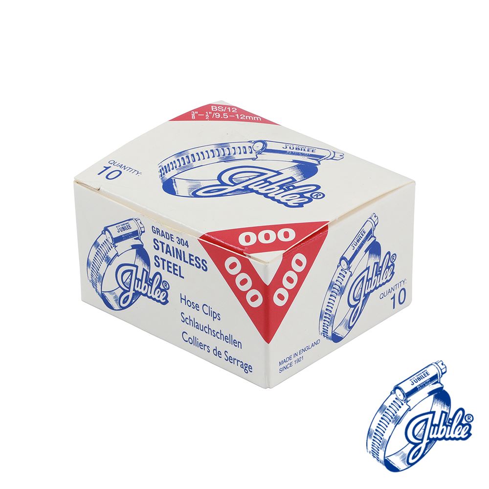TIMCO Jubilee Clip SS 9.5-12mm Pack 10
