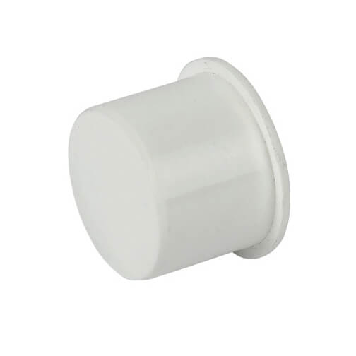 32MM WASTE - 1_" SOCKET PLUG PUSH FIT WHITE