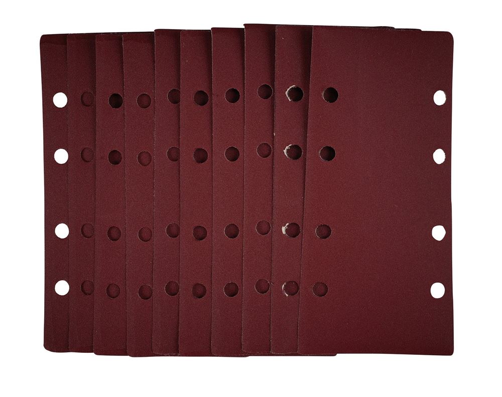 Draper SANDING SHEET 93X190MM 240G 54873 54873 1/3 Sanding Sheets with Hook and Loop, 93 x 190mm (Pack of 10)