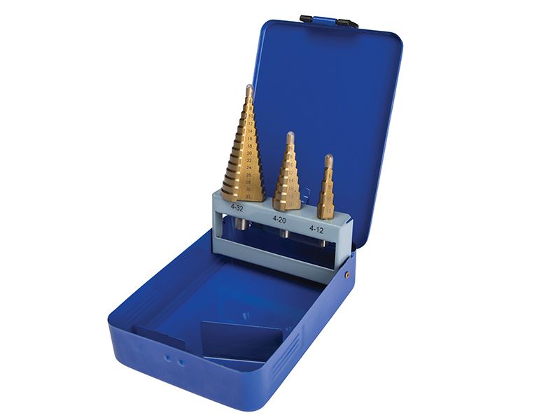 BlueSpotTools 20504 Step Drill Set 4-32mm 3 Piece