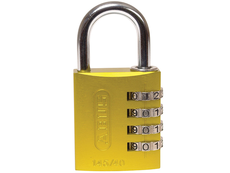 ABUS 49535 145/40 40mm Aluminium Combination Padlock Yellow 49535
