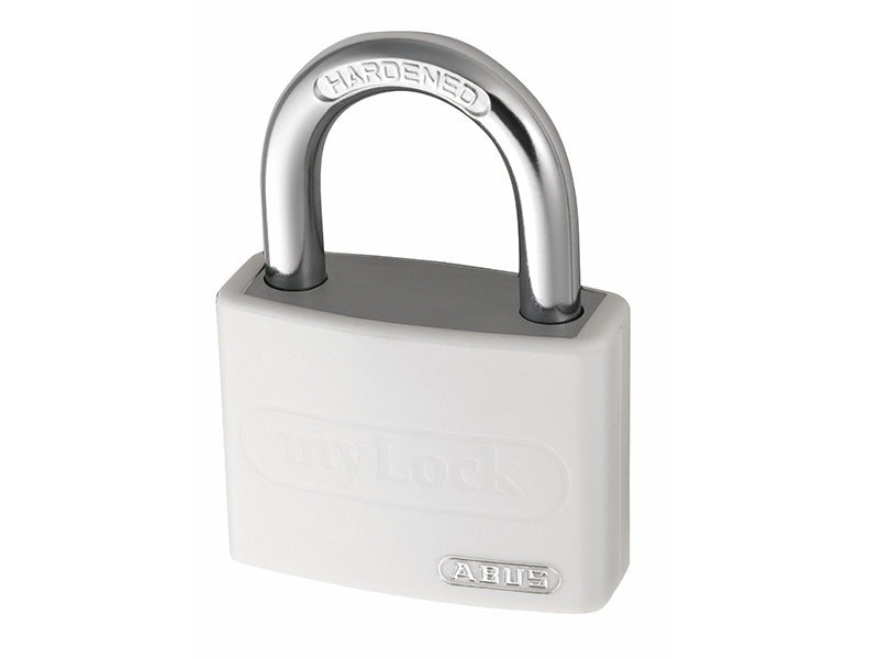 ABUS 49947 T65AL/40mm My Lock Aluminium Padlock White Keyed Alike 6401