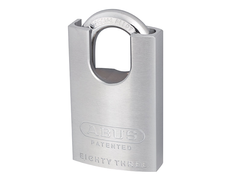 ABUS 53928 83/50mm Chrome Plated Brass Padlock Hardened Closed Shackle