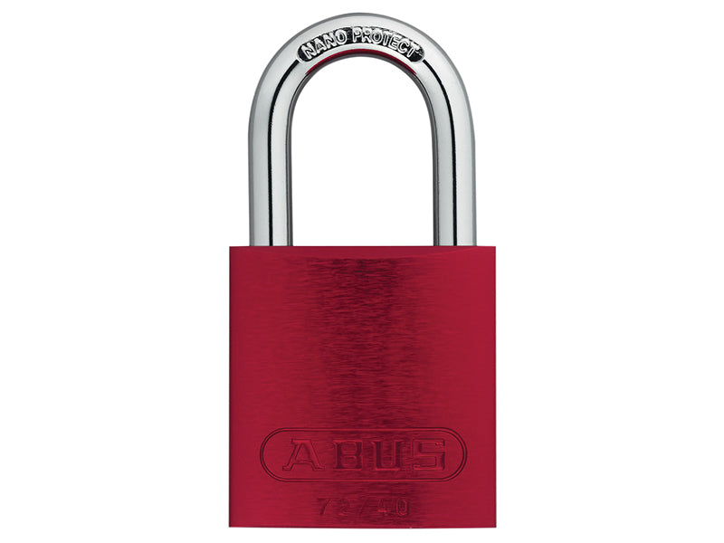ABUS 45238 72/40mm Aluminium Padlock Red Keyed Alike TT02162