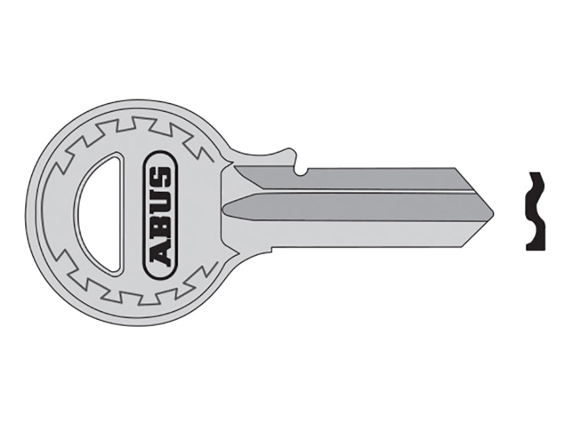 ABUS 00682 T84/40 40mm Left Hand Key Blank 08682