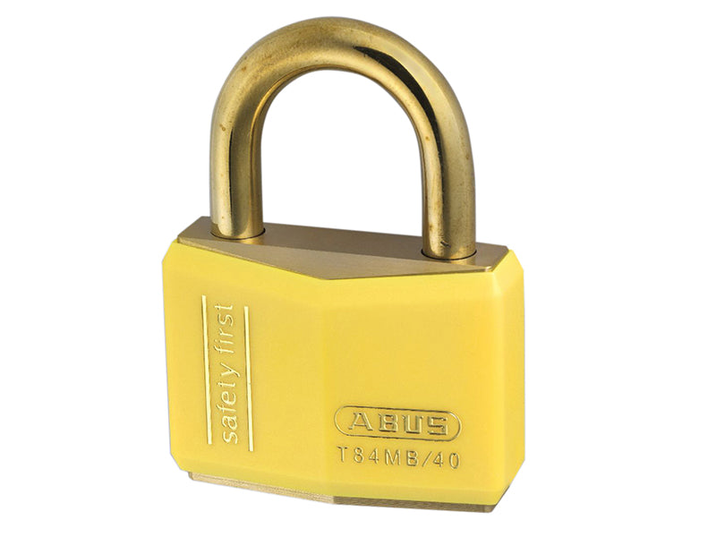 ABUS 28354 T84MB/40mm Yellow Rustproof Padlock