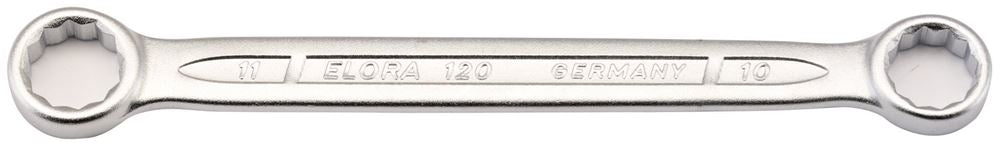 02414 Elora Elora Flat Metric Ring Spanner, 10 x 11mm 120-10x11 Spanner/Wrench Ring Spanners Professional Trade DIY Workshop Garage Use