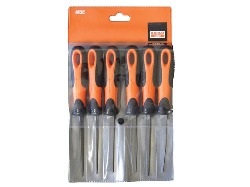 Bahco 1-476-04-3-2 1-476 ERGO™ File Set 6 Piece 100mm (4in)