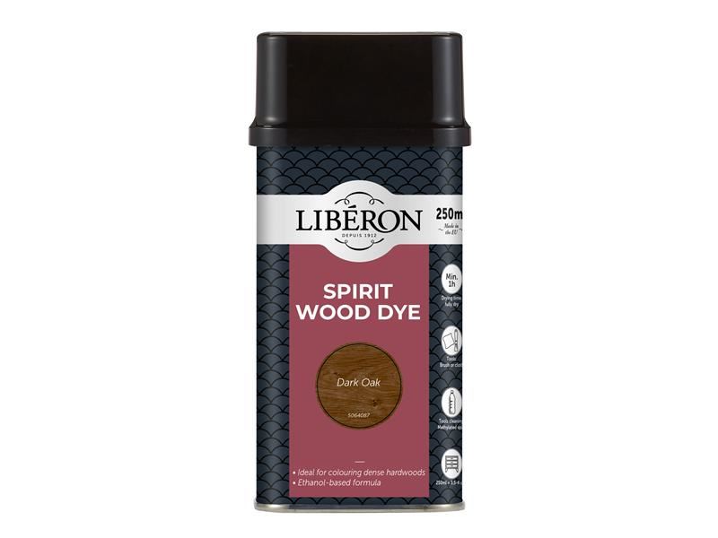 Liberon 014432 Spirit Wood Dye Dark Oak 250ml
